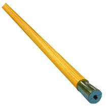 Lie-Flat Screw-In Mop Handle, Lacquered Wood, 1 1/8 Dia. x 60 L, Natural