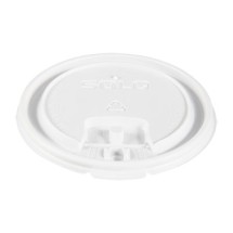 Dart Lift Back and Lock Tab Cup Lids, 10-24 oz. Cups, White, 1000/Carton