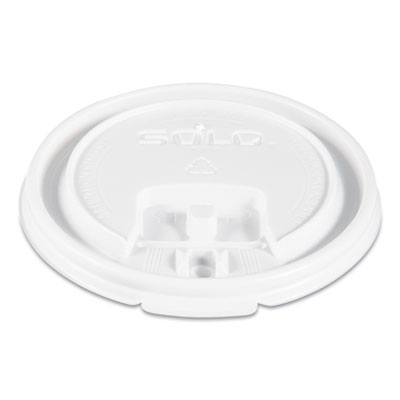 Dart Lift Back and Lock Tab Cup Lids, for 8 oz. Cups, White, 1000/Carton