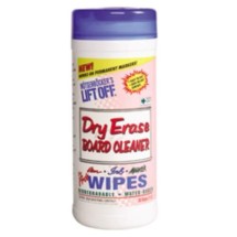 Dry Erase Cleaner Wipes, Cloth, 6 Canisters/Carton