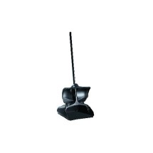 Lobby Upright Dust Pan with Cover, Black