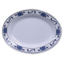 Thunder Group 2110TB Lotus Oval Melamine Deep Platter, 10&quot; x 7-1/2&quot;