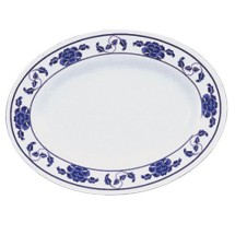 Thunder Group 2010TB Lotus Oval Melamine Platter, 9-7/8&quot; x 7-1/4&quot;
