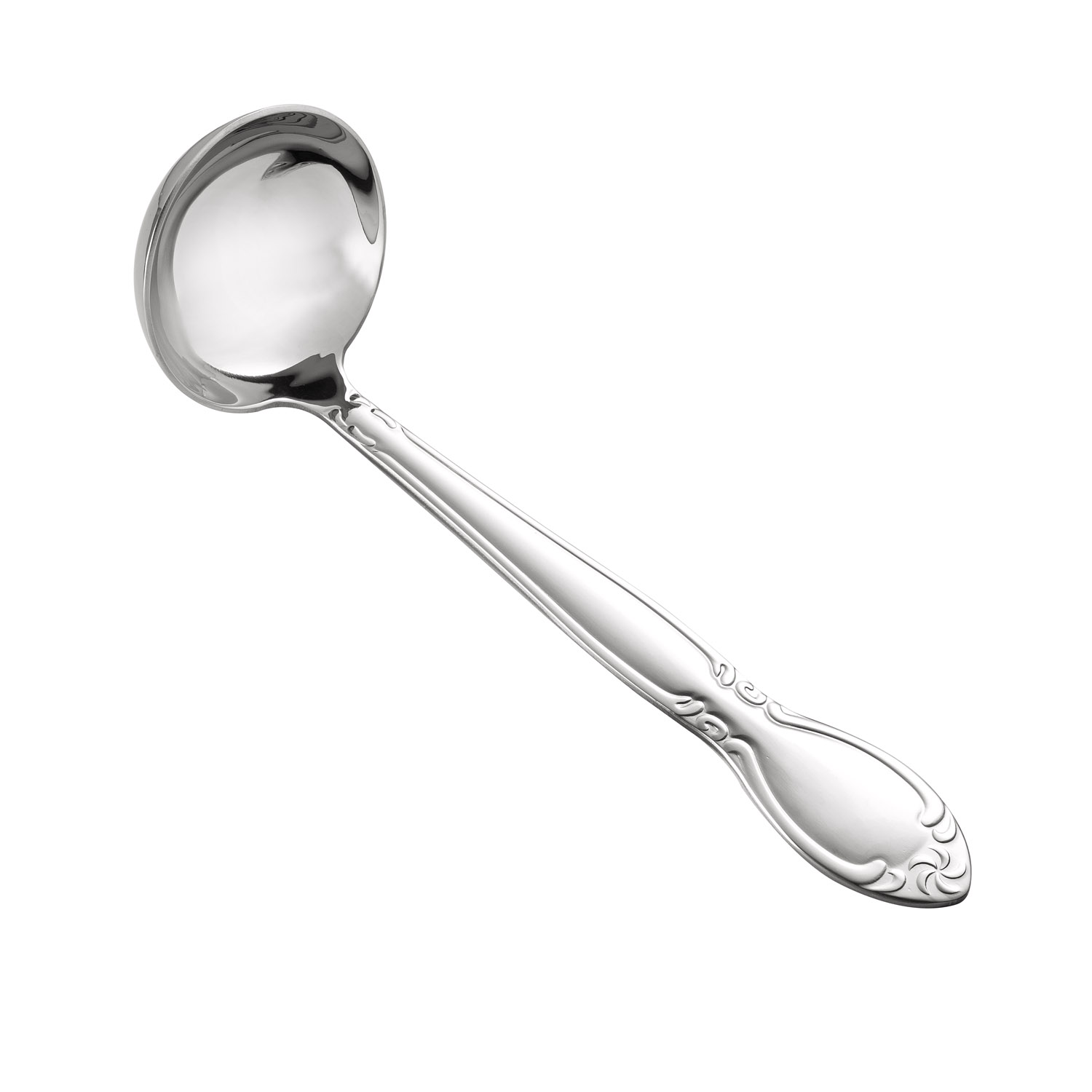 CAC China 3023-37 Louvre Ladle, Extra Heavy Weight 18/0, 2 oz., 9-1/4"