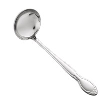 CAC China 3023-38 Louvre Ladle, Extra Heavy Weight 18/0, 4 oz., 11-1/2&quot;
