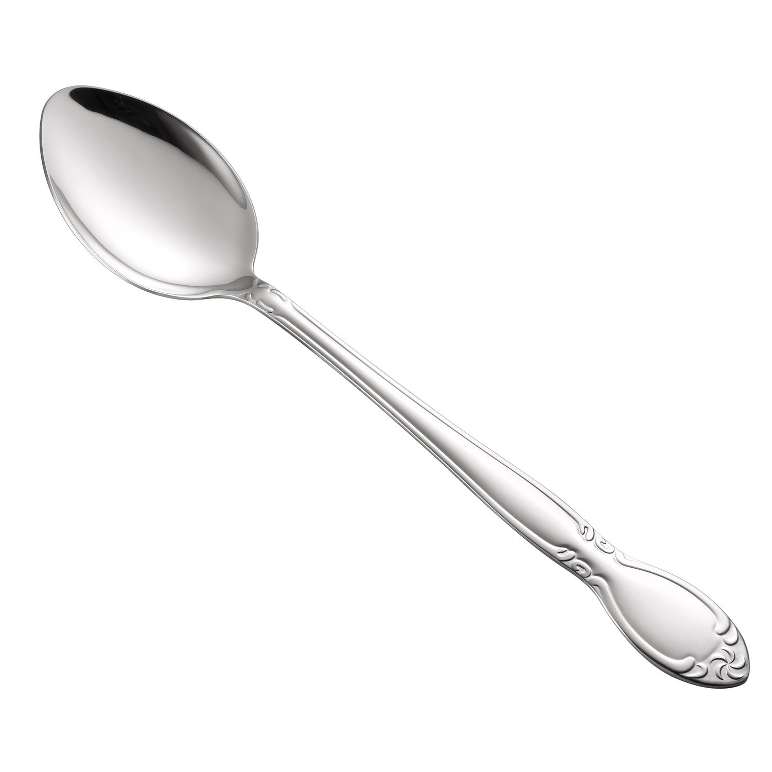 CAC China 3023-19 Louvre Spoon Solid, Extra Heavy Weight 18/0, 13"