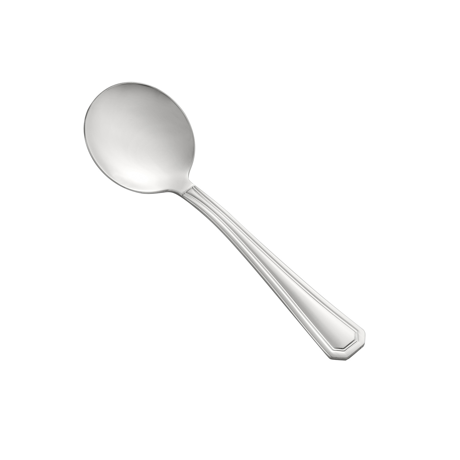 CAC China 8006-04 Lux Bouillon Spoon, Extra Heavyweight 18/8, 5 7/8"