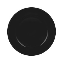 Luxe Party Black Beaded Plastic Charger Plate 13"