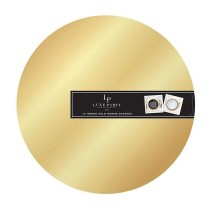 Luxe Party Gold Round Lightweight Mirror Charger Plate 13"