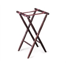 TableCraft 31 Mahogany Tray Stand 31&quot;H