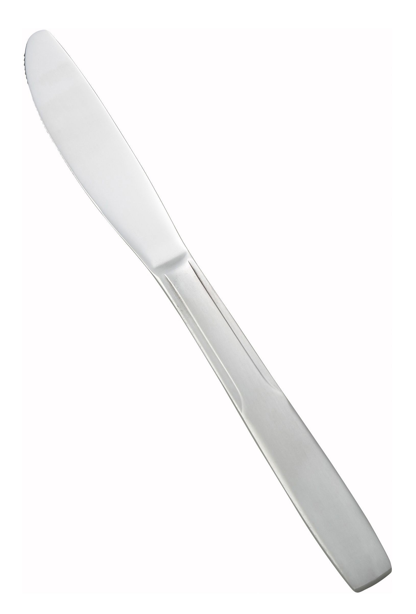 Winco 0008-08 Manhattan Heavy Weight 18/0 Satin Finish Stainless Steel Dinner Knife (12/Pack)