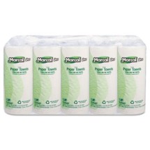 Marcal 100% Premium Recycled Perforated Towels, White, 15 Rolls/Carton