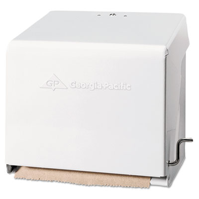 Mark II Crank Roll Towel Dispenser, 10 3/4 x 8 1/2 x 10 3/5, White