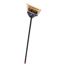 MaxiPlus Professional Angle Broom, Polystyrene Bristles, 51" Handle, Black, 4/CT