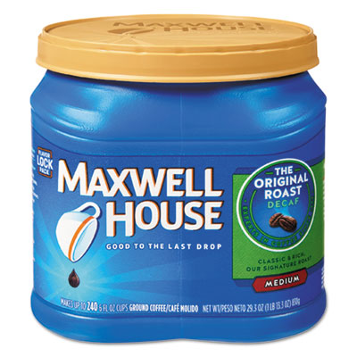 Maxwell House Coffee, Decaffeinated Ground Coffee, 29.3 oz. Can