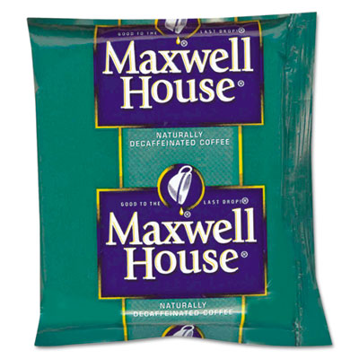 Maxwell House Coffee, Original Ground Decaf, 1.1 oz. Pack, 42/Carton