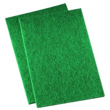 Medium Duty Scour Pad, Green, 6&quot; x 9&quot;, 20/Carton