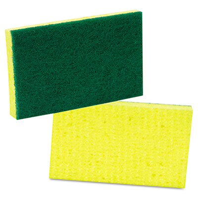 Medium-Duty Scrubbing Sponge, 3.6 x 6.1, 10/Pack