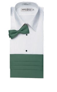 Henry Segal 8801 Men's Long Sleeve Lay-Down Collar 1/4" Pleat
