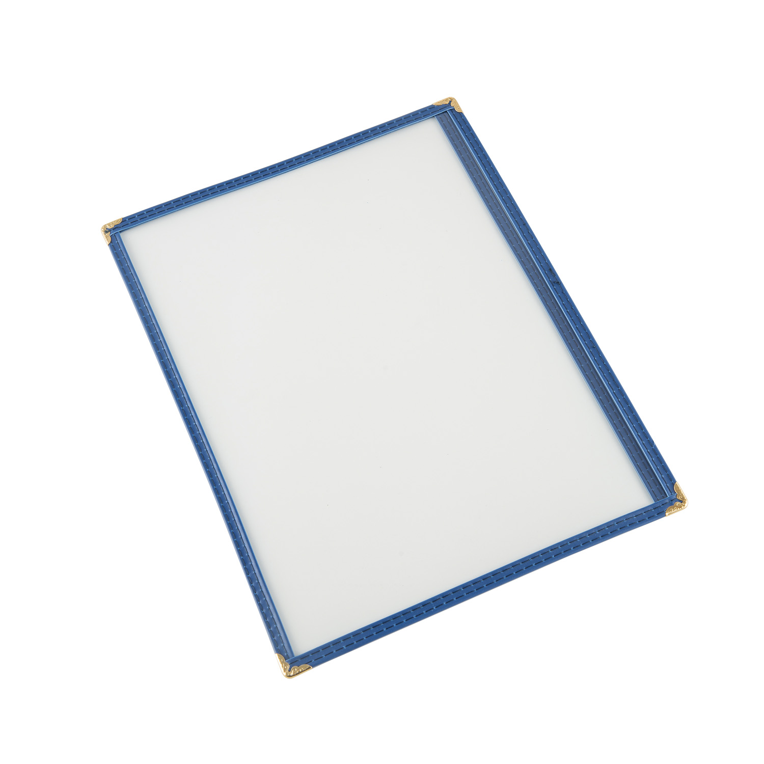 CAC China MCP1-911BL Blue Menu Cover 1-Pocket 8 1/2" x 11"
