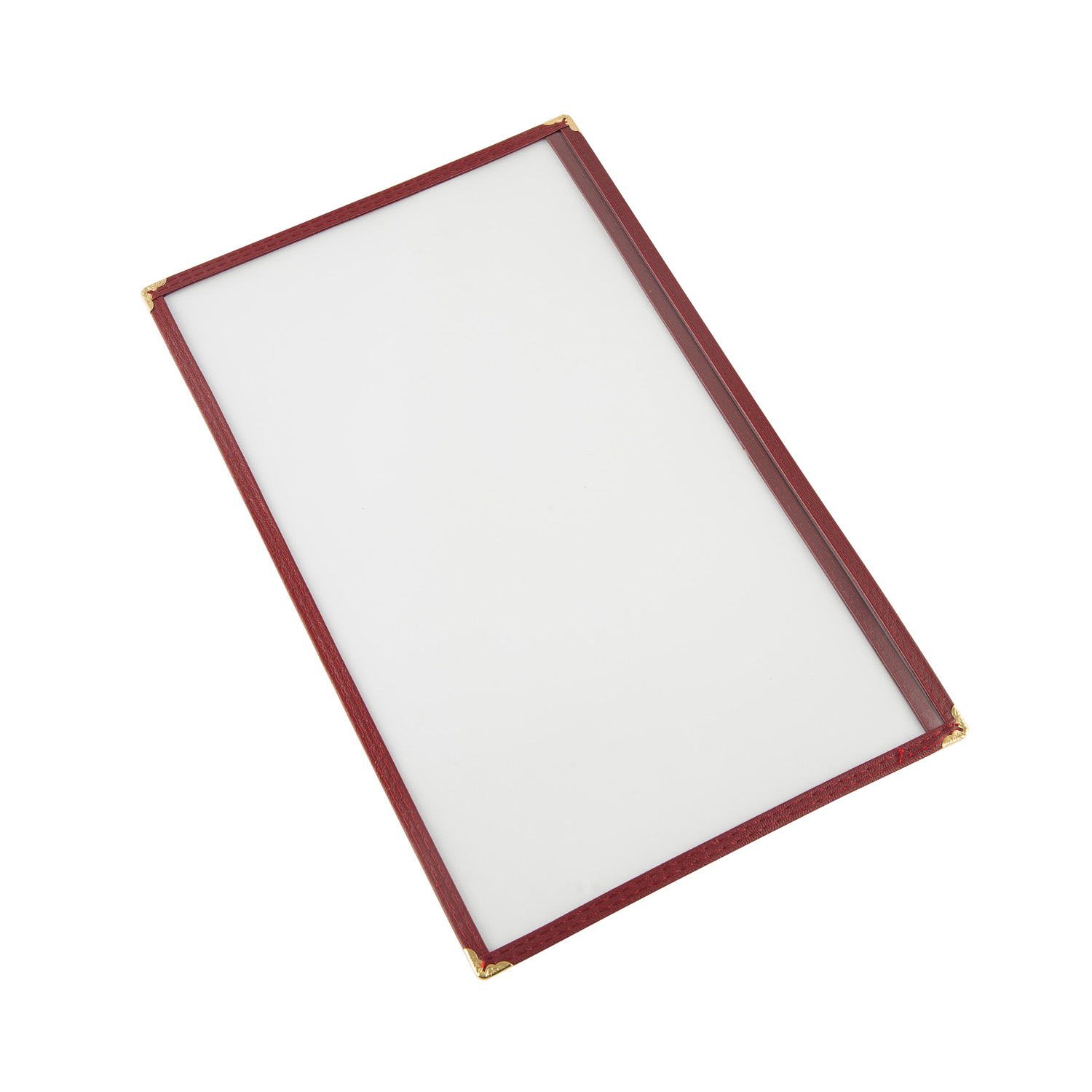 CAC China MCP1-914BY Burgundy Menu Cover 1-Pocket 8 1/2" x 14"