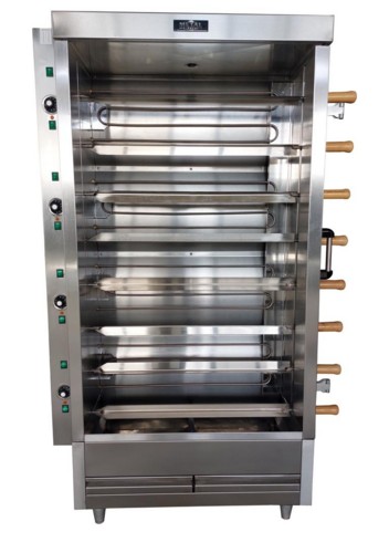 Metal Supreme FRE8VE Electric Rotisserie Oven, 40 Chickens