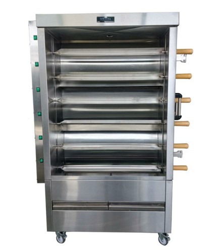 Metal Supreme FRG6VE Gas Rotisserie Oven, 30 Chickens