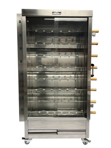 Metal Supreme FRG8VE Gas Rotisserie Oven, 40 Chickens
