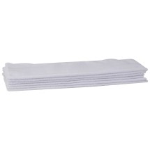 Winco BTM-16W Microfiber Bar Towel Set, White 16&quot; x 16&quot;