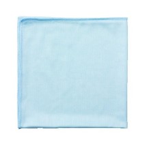 Hygen Blue Microfiber Glass/Mirror Cleaning Cloths,  12/Carton