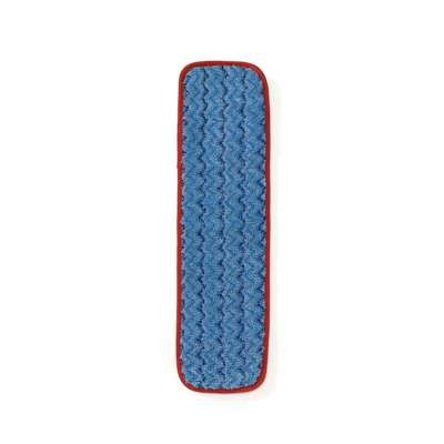 Microfiber Wet Mopping Pad, 18 1/2" x 5 1/2" x 1/2", Red