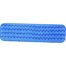 Microfiber Wet Room Pad, Split Nylon/Polyester Blend, 18&quot;, Blue