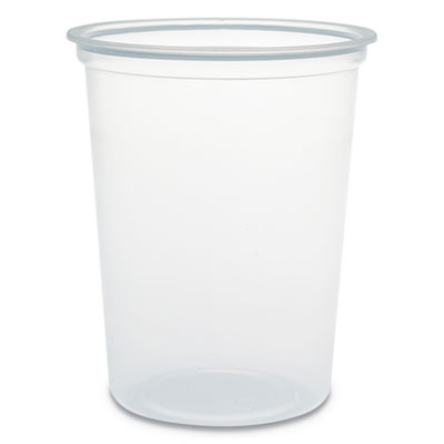 Microgourmet Clear Plastic Deli Container, 32 oz., 500/Carton