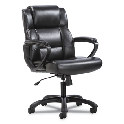 Sadie Mid-Back Black Leather Executive Office Chair