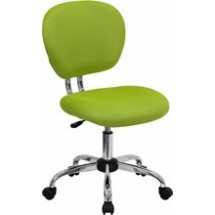 Flash Furniture H-2376-F-GN-GG Mid-Back Apple Green Mesh Task Chair with Chrome Base