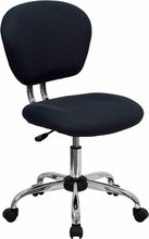 Flash Furniture H-2376-F-GY-GG Mid-Back Gray Mesh Task Chair with Chrome Base