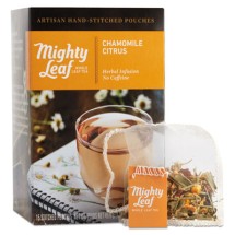 Mighty Leaf Whole Leaf Tea Pouches, Chamomile Citrus, 15/Box