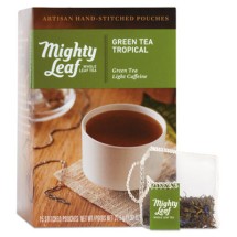 Mighty Leaf Whole Leaf Tea Pouches, Green Tea Tropical, 15/Box