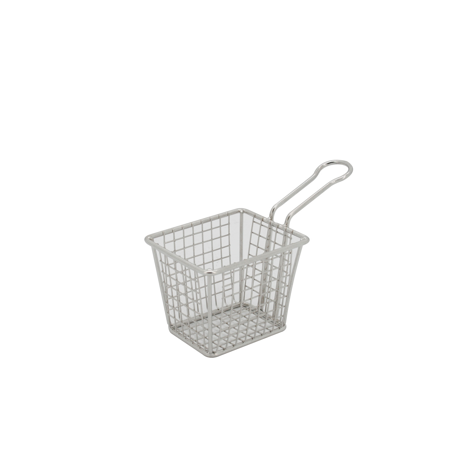 CAC China SMFB-3 Stainless Steel Rectangular Mini Serving Fry Basket