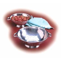 TableCraft 703 Stainless 3 Qt. Footed Colander with Mirror Finish