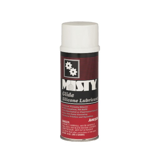 Misty Glide Silicone Lubricating Spray, 16 oz Aerosol Can,  12/Carton