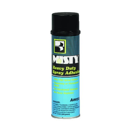 Misty Heavy-Duty Adhesive Spray, 12 oz, Aerosol, 12/Carton