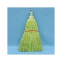 Mixed Fiber Whisk Brooms, Corn/Synthetic Fiber, 12", Natural