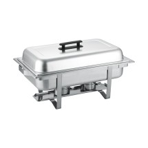 CAC China CAFR-102 Full Size Modish Chafing Dish with Fixed Frame 8 Qt.