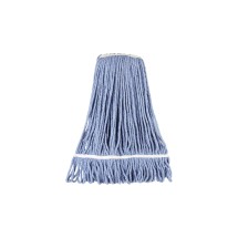 CAC China MHD2-24BL Cotton Mop Head with Looped-End, Blue 24 oz.