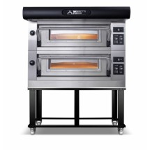 Moretti Forni AMALFI D2 Double Deck Electric Pizza Deck Oven 46&quot; W x 44&quot; D