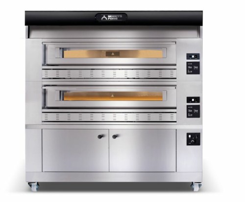 Moretti Forni P150G A2 Double Deck Gas Pizza Oven, 58" W x 34" D