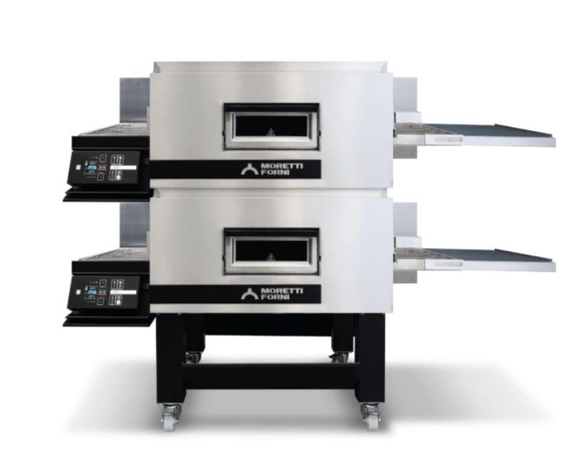 Moretti Forni TT96E2 Double Deck Electric Conveyor Pizza Oven, 81"W x 60"D x 72-1/2"H