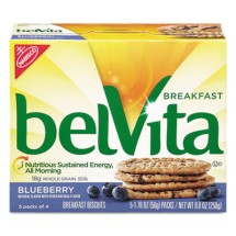 Nabisco belVita Blueberry Breakfast Biscuits, 1.76 oz Pack, 64/Carton