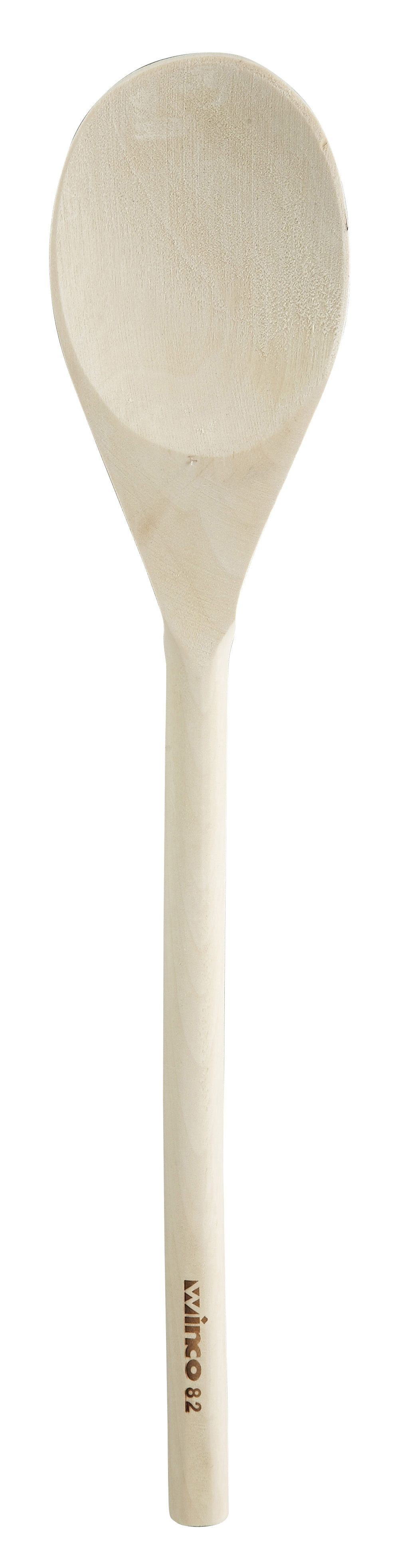 Winco WWP-12 Natural Finish Wooden Spoon 12"